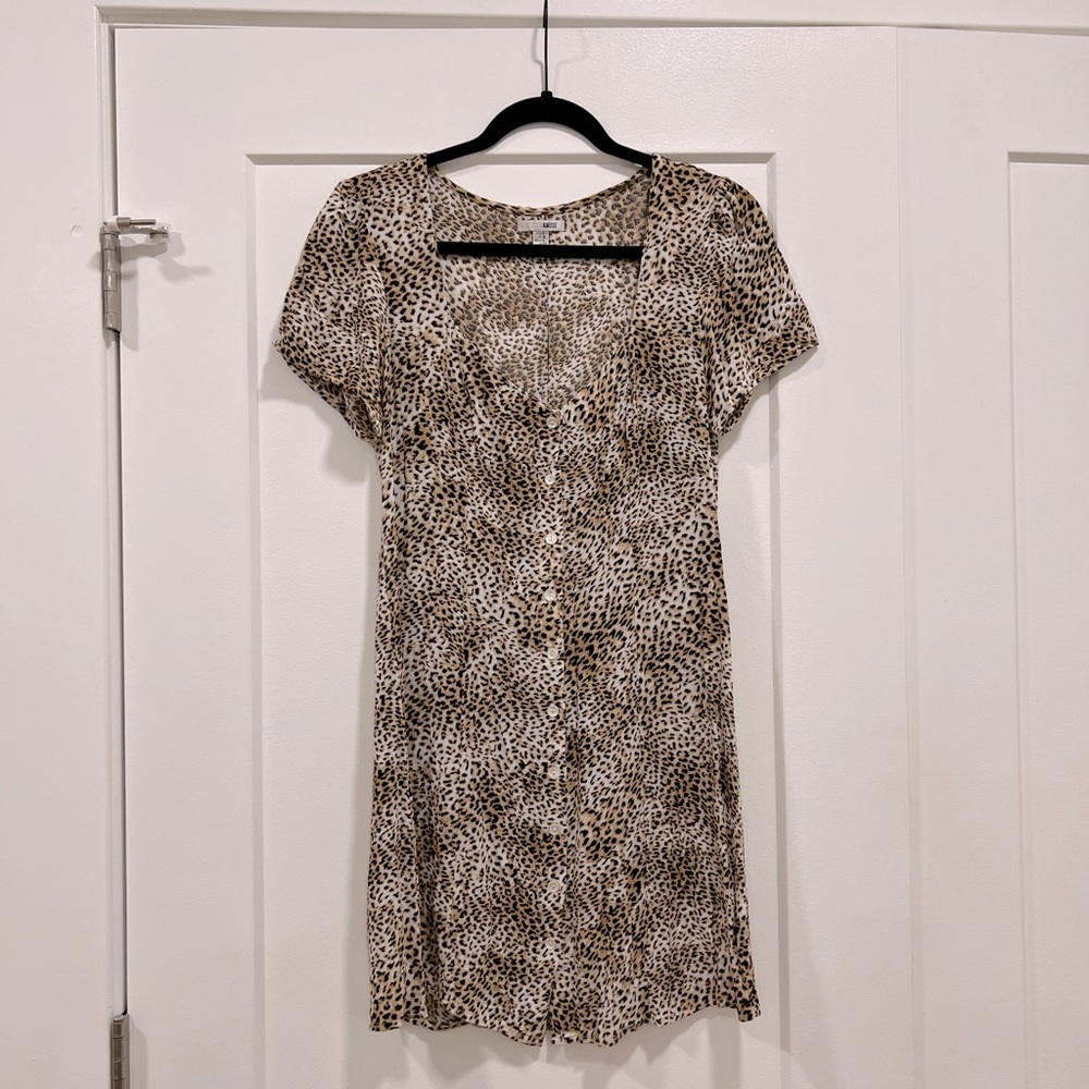 Revolve Amuse Society Leopard Print Dress